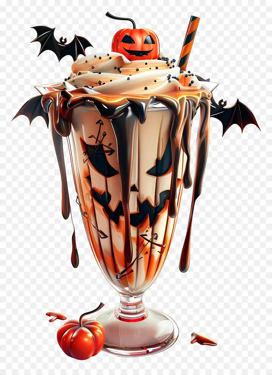 Batido De Halloween，Calabaza PNG