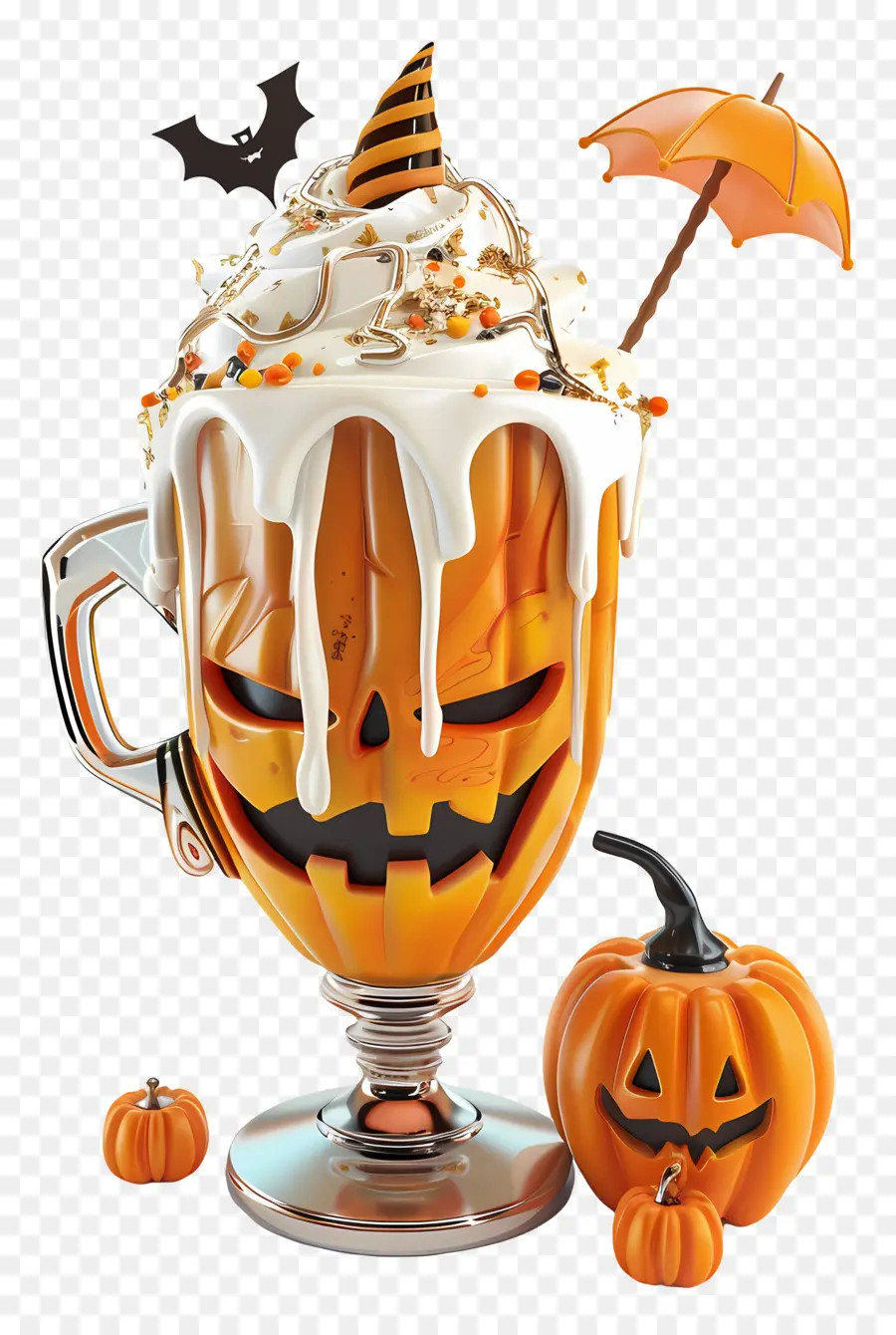 Batido De Halloween，Batido De Calabaza PNG