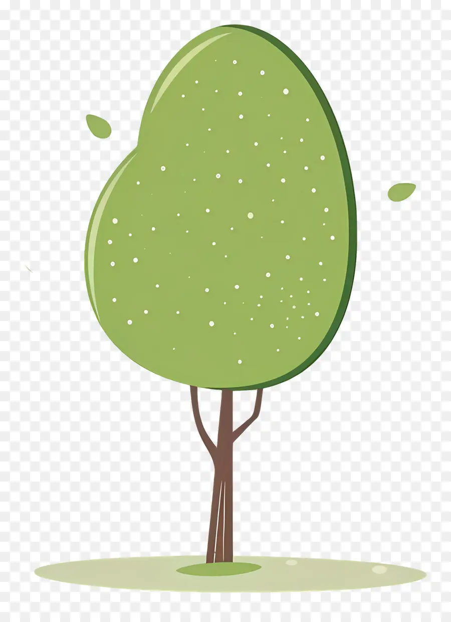 árbol Minimalista，árbol Verde PNG