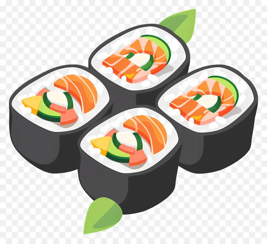 Rollo De Sushi，Rollos De Sushi PNG