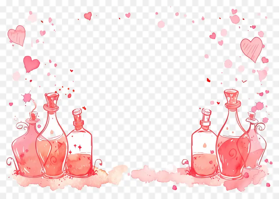 Fondo De Amor，Botellas De Poción De Amor PNG