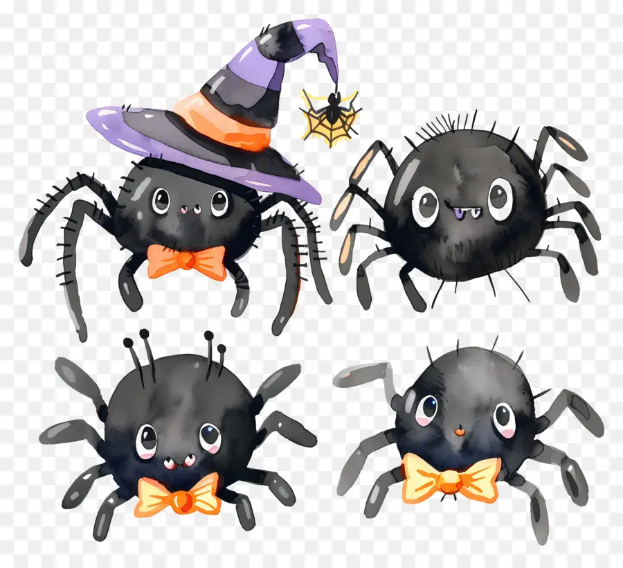 Arañas De Halloween，Arañas Lindas PNG