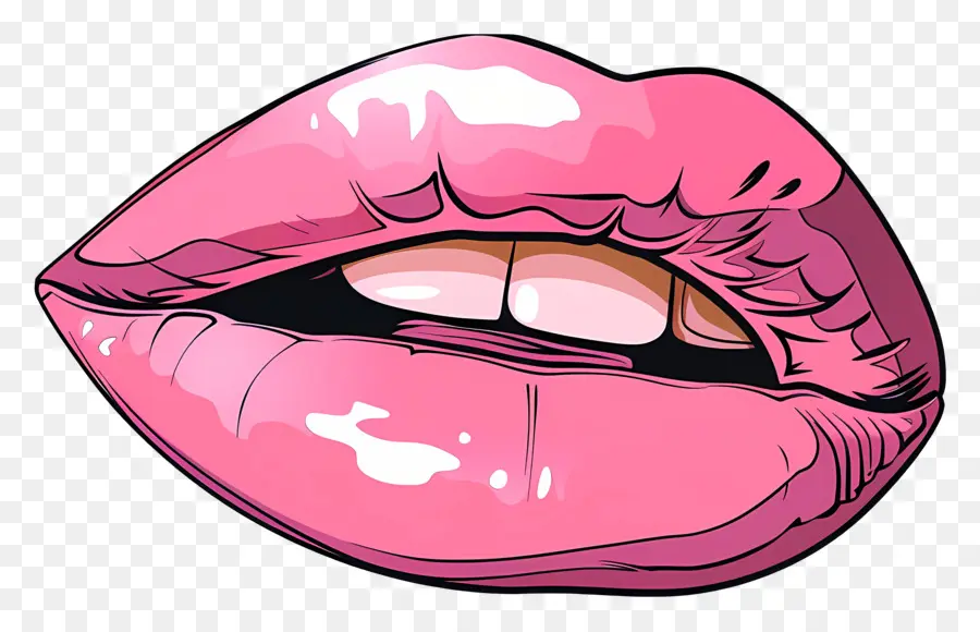 Beso Rosa，Labios Rosados PNG