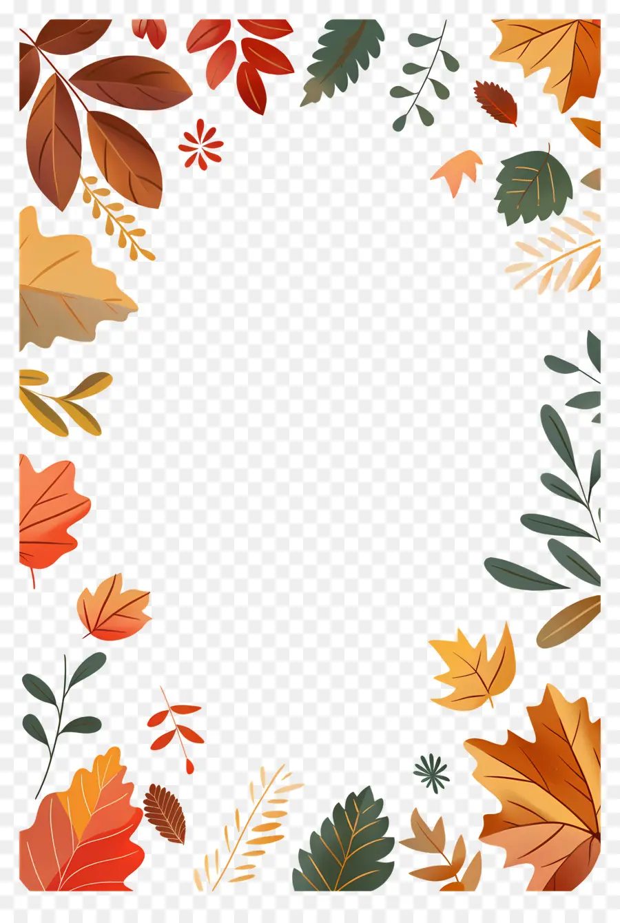 Fondo De Otoño，Coloridas Hojas De Otoño PNG