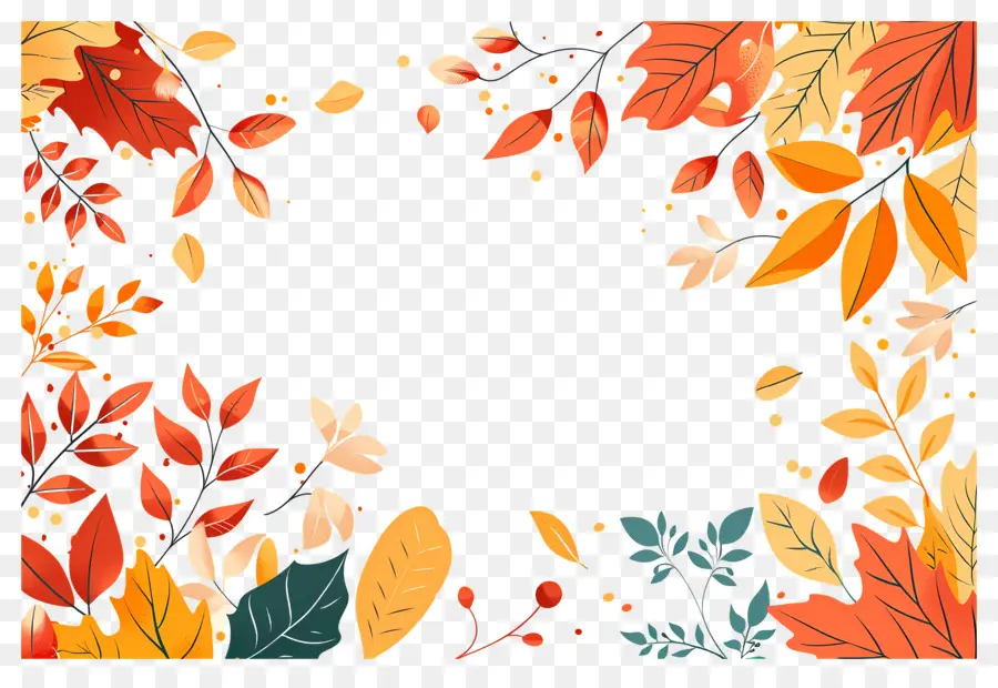 Fondo De Otoño，Hojas De Otoño PNG