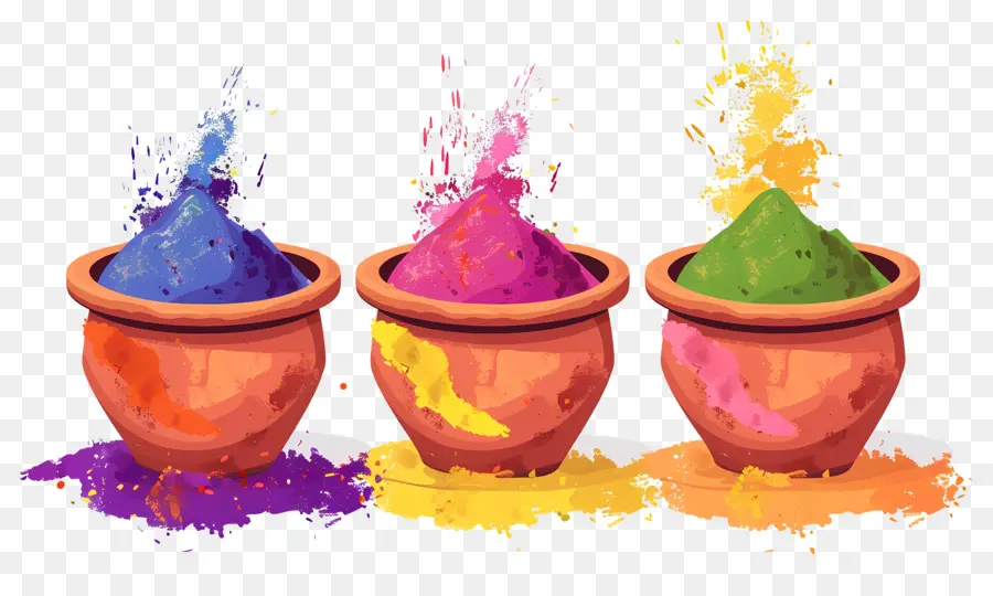 Fondo Holi，Polvos Coloridos PNG