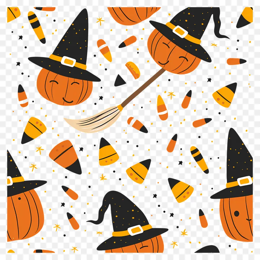 Fondo De Halloween，Calabazas De Halloween PNG