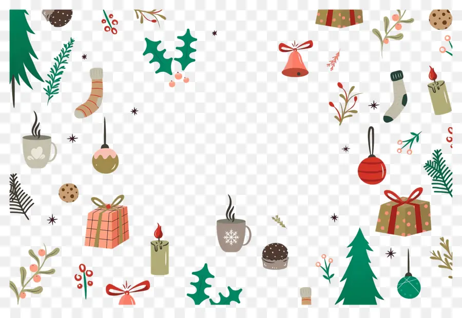 Fondo De Navidad，Frontera De Navidad PNG