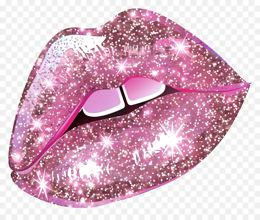 Labios Brillantes，Labios Rosas Brillantes PNG