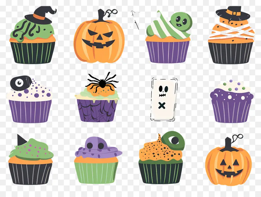 Pastelitos De Halloween，Gato PNG