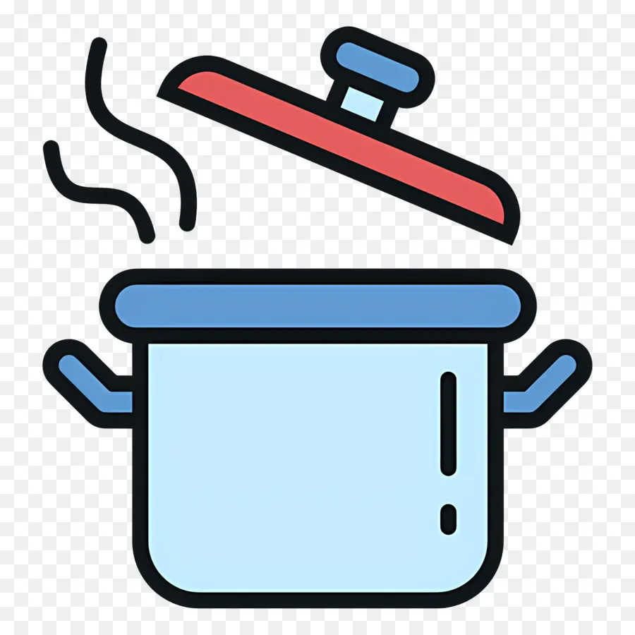 Vapor De Comida，Olla De Cocina PNG