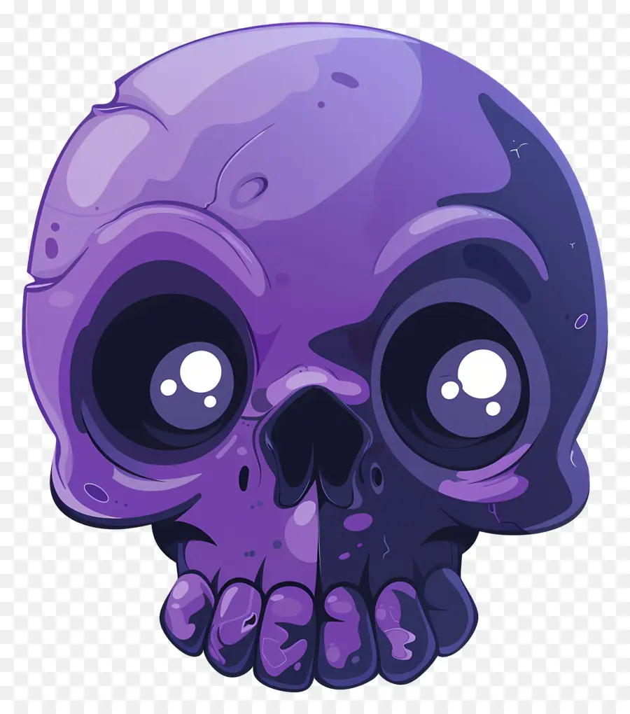 Calavera De Halloween，Calavera Morada PNG