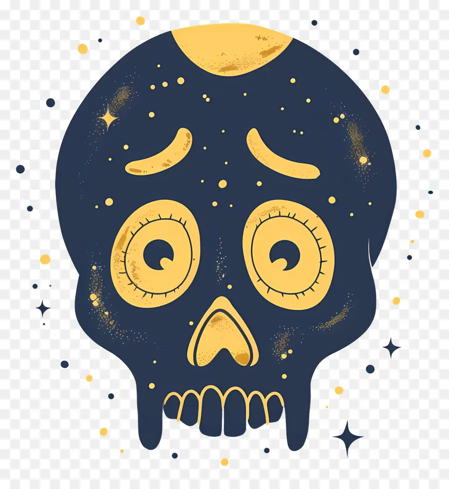 Calavera De Halloween，Calavera Oscura PNG