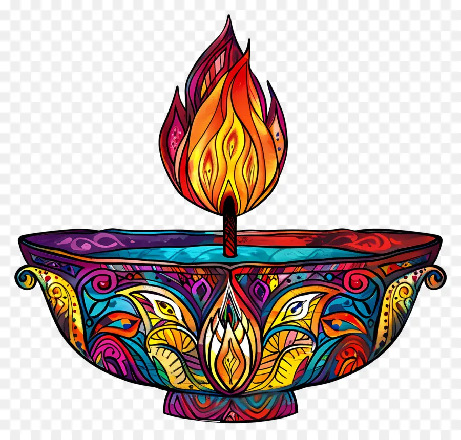 Diwali Diya，Lámpara Decorativa PNG