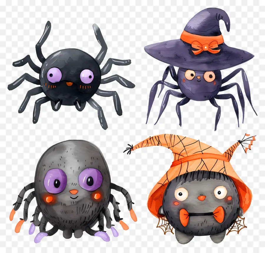 Arañas De Halloween，Arañas Espeluznantes PNG