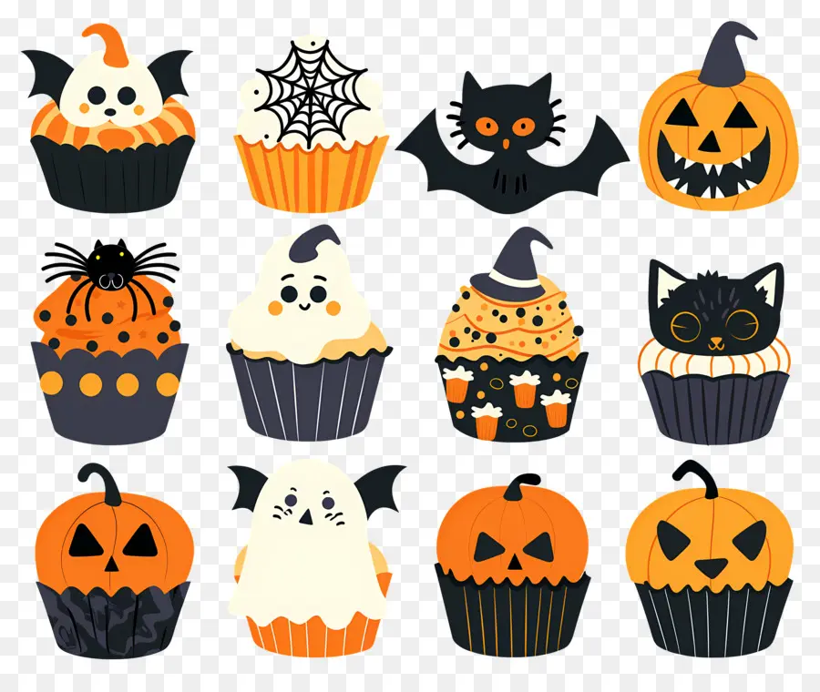 Pastelitos De Halloween，Gato PNG