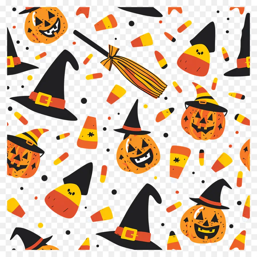 Fondo De Halloween，Calabazas De Halloween PNG