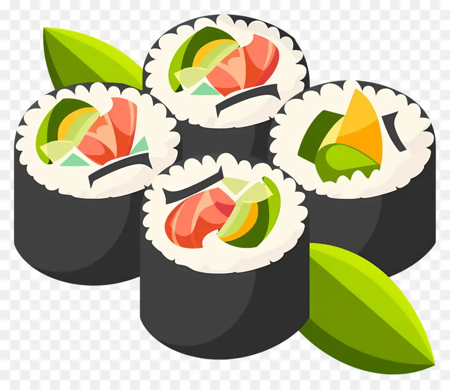 Rollo De Sushi，Rollos De Sushi PNG