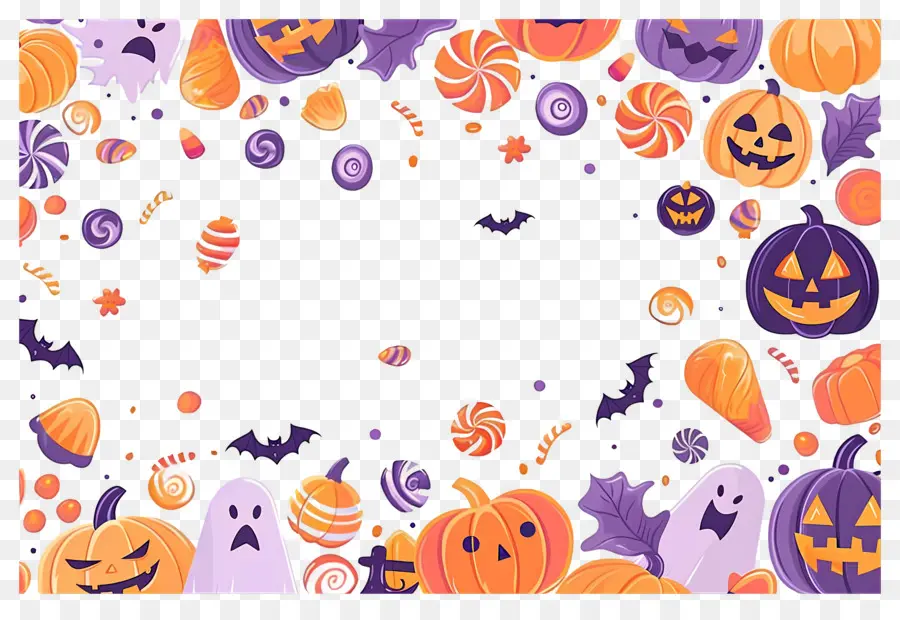 Fondo De Halloween，Frontera De Halloween PNG