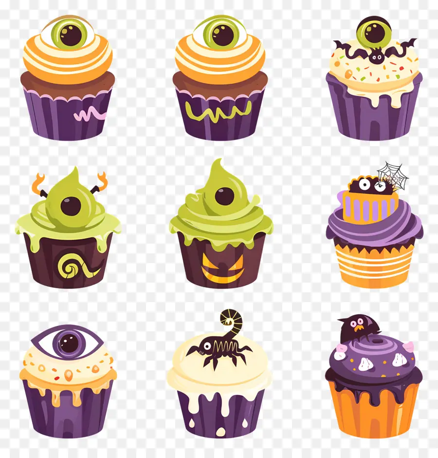 Pastelitos De Halloween，Globo Del Ojo PNG