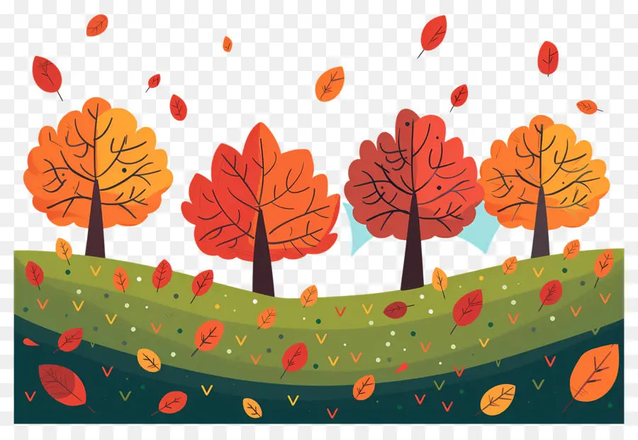 Fondo De Otoño，Bosque De Otoño PNG