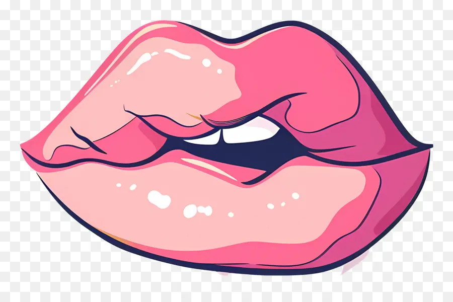 Beso Rosa，Labios Rojos PNG