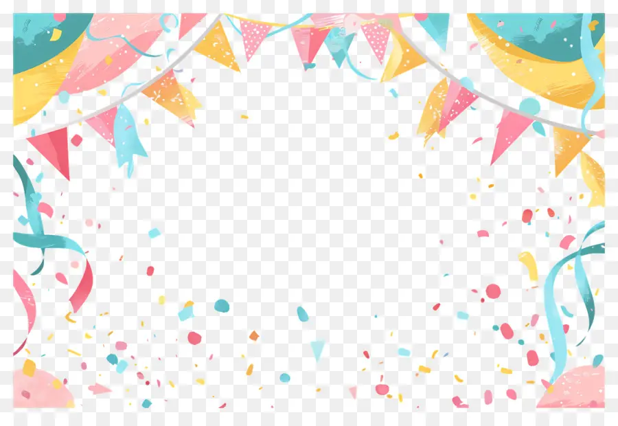 Fondo De Cumpleaños，Decoraciones De Fiesta PNG