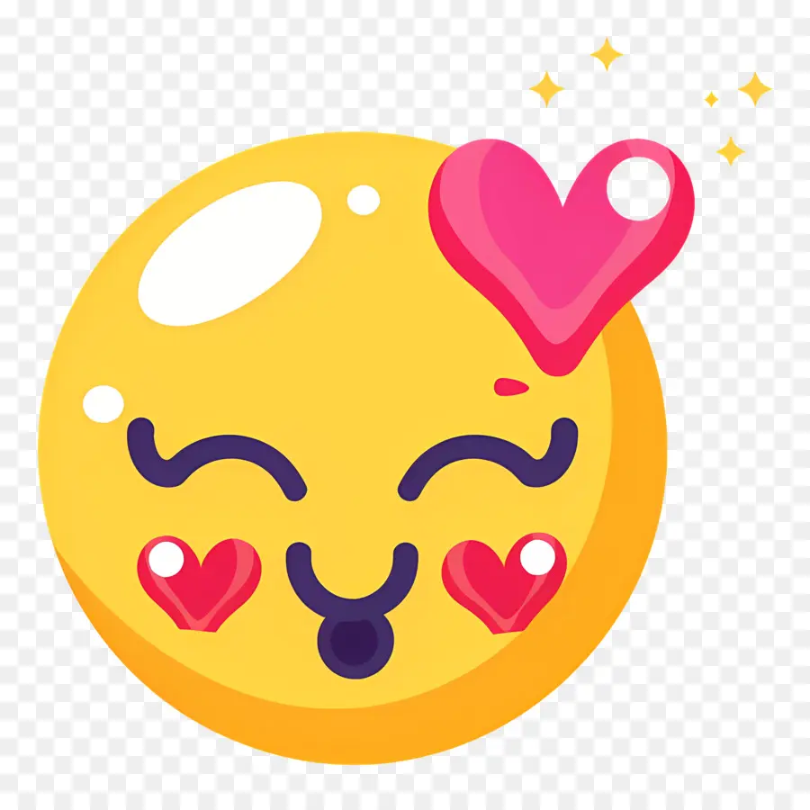 Beso Sonriente，Emoji Sonriente PNG