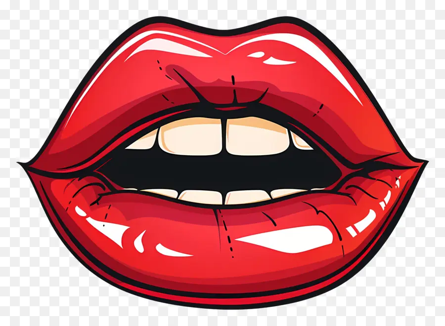 Beso Rojo，Labios Rojos PNG