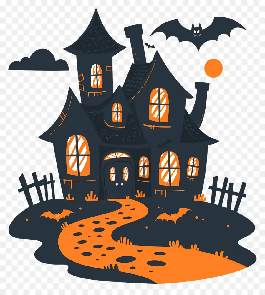 Casa De Halloween，Casa Oscura PNG