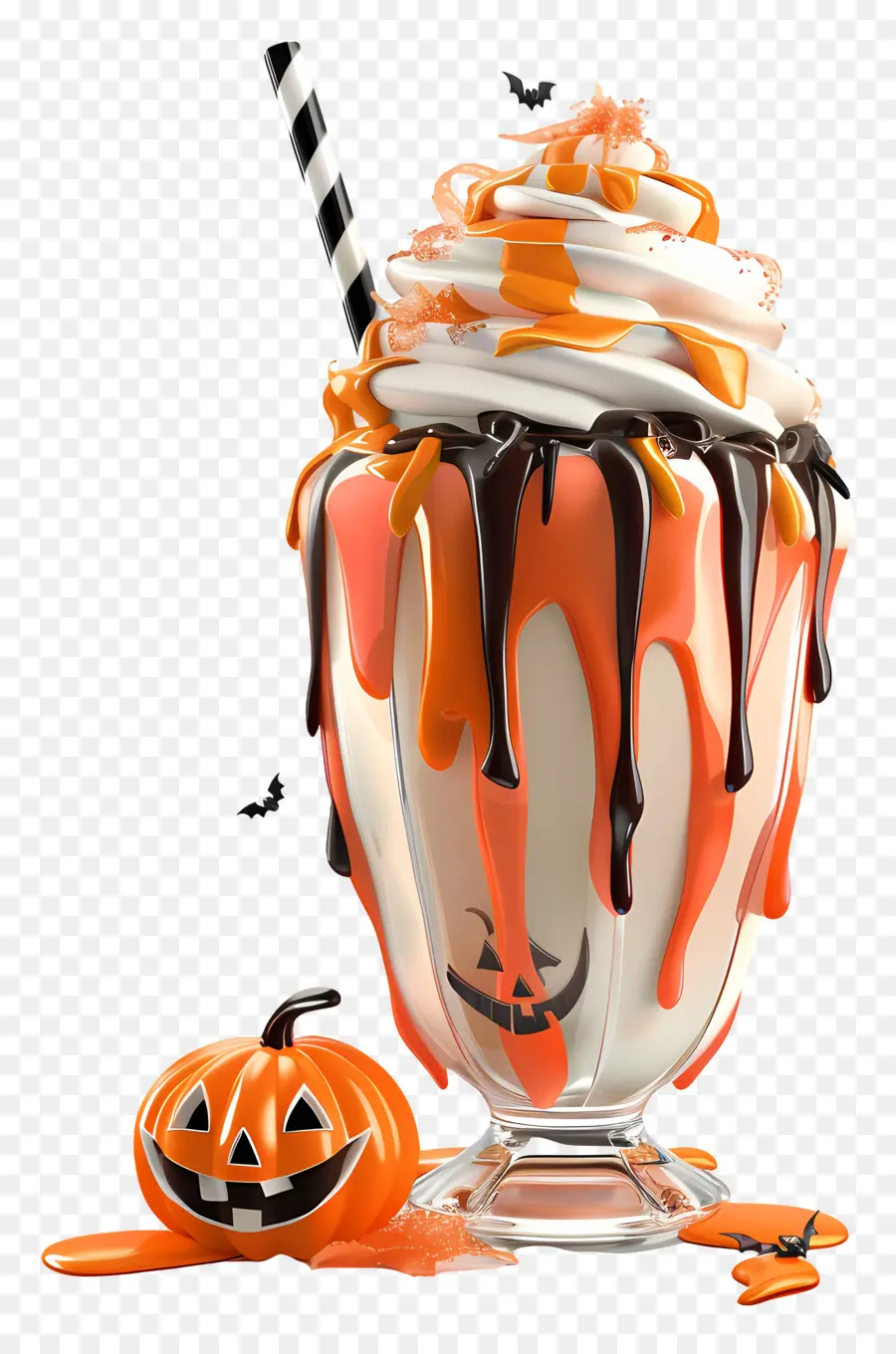 Batido De Halloween，Calabaza PNG