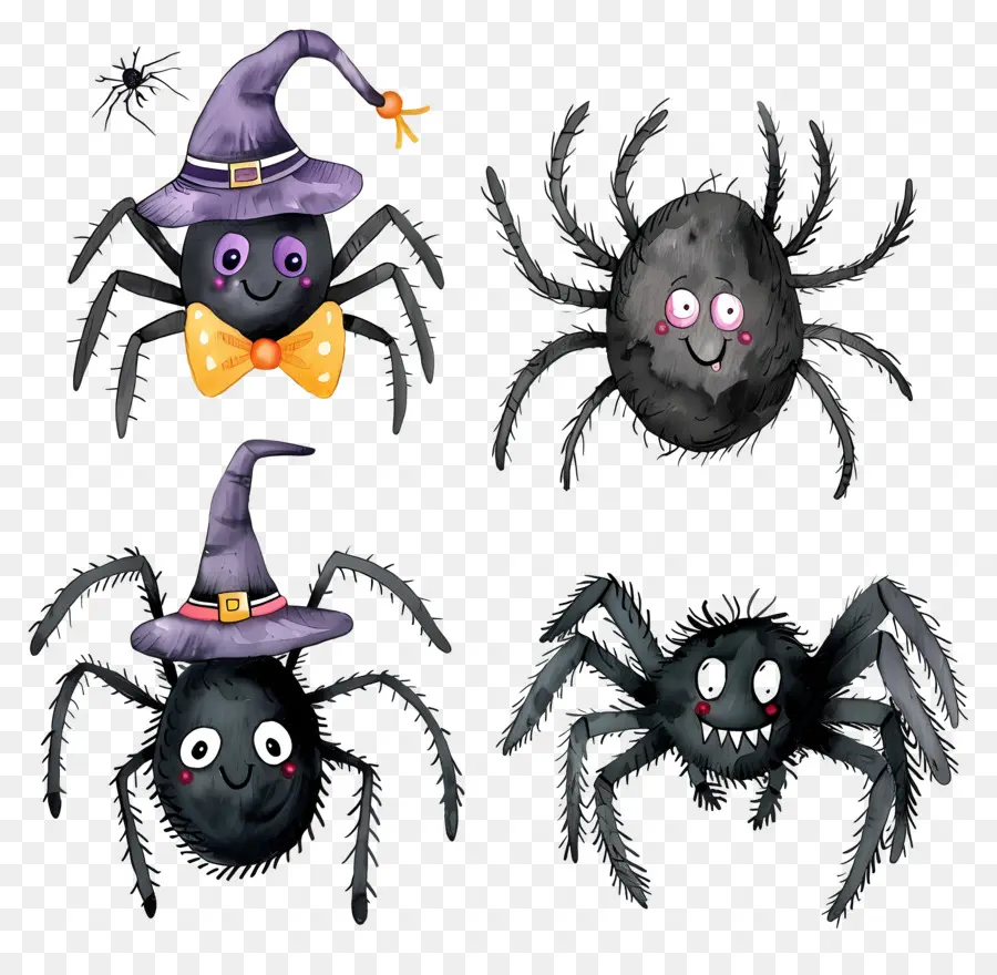 Arañas De Halloween，Arañas Espeluznantes PNG