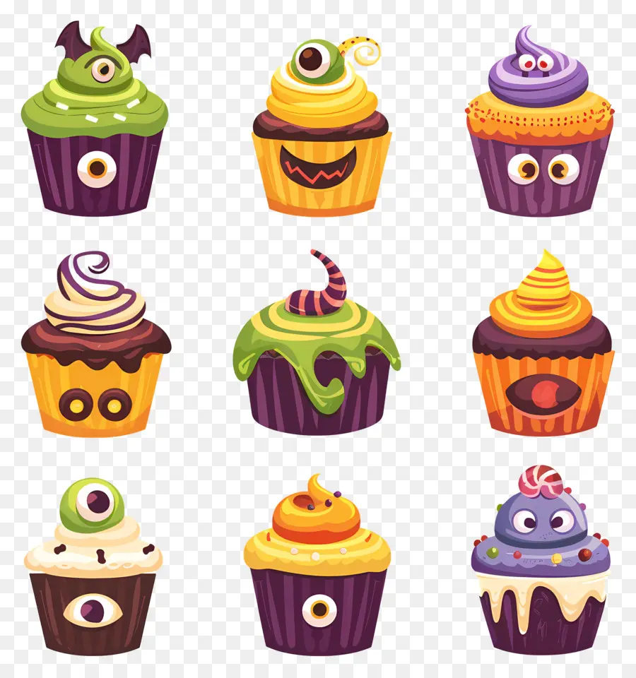 Pastelitos De Halloween，Globo Del Ojo PNG