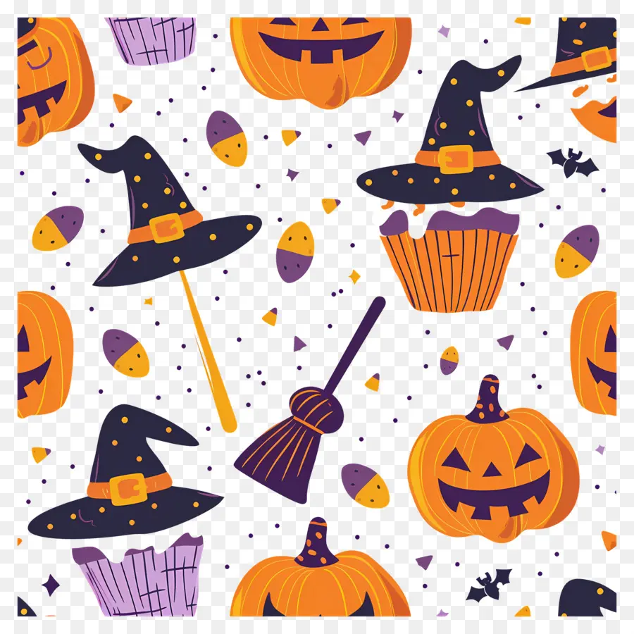 Fondo De Halloween，Patrón De Halloween PNG