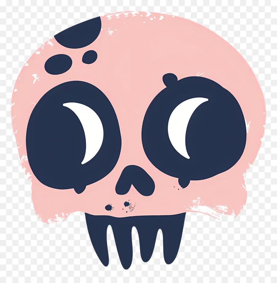 Calavera De Halloween，Calavera Rosa PNG