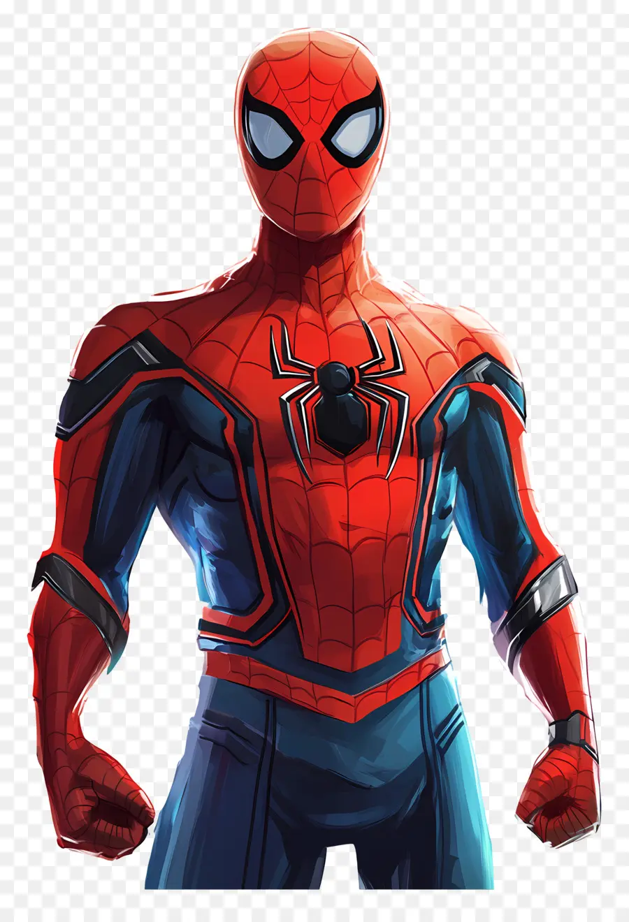 Hombre Araña De Pie，Hombre Araña De Dibujos Animados PNG