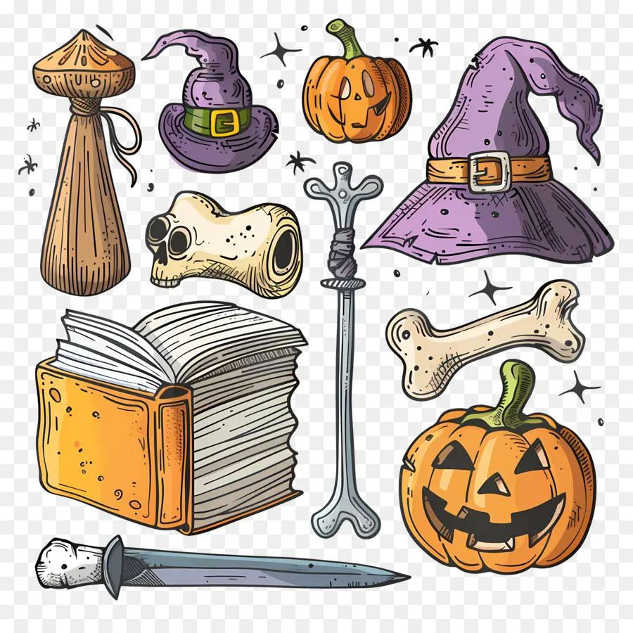 Fondo De Halloween，Artículos De Halloween PNG