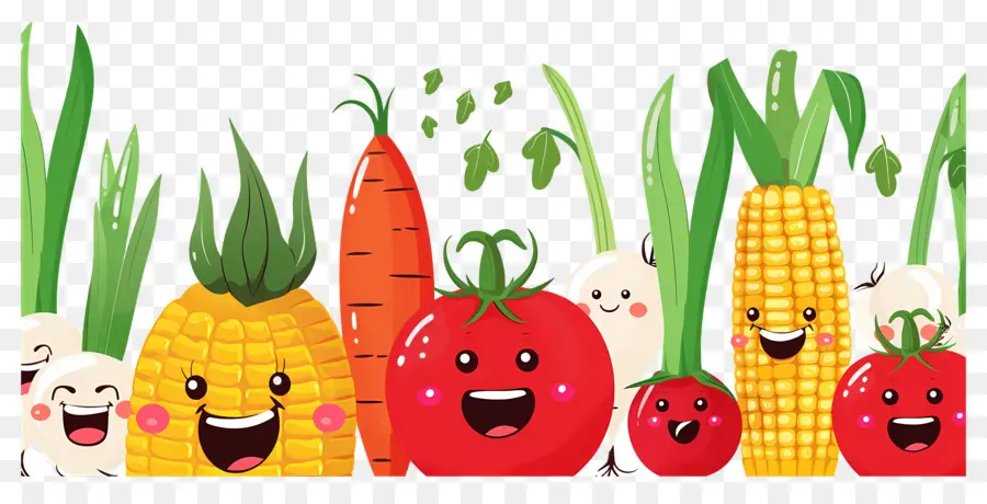 Fondo De Comida，Verduras Lindas PNG