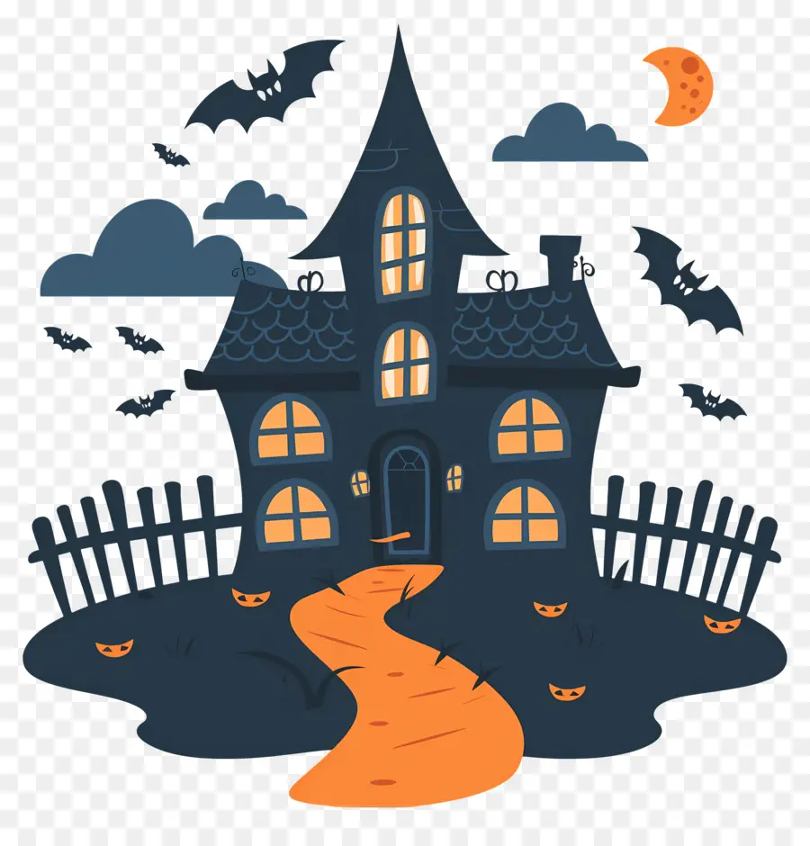 Casa De Halloween，Casa Embrujada PNG