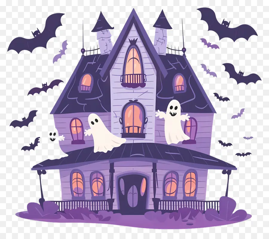 Ciudad De Halloween，Casa Fantasma PNG