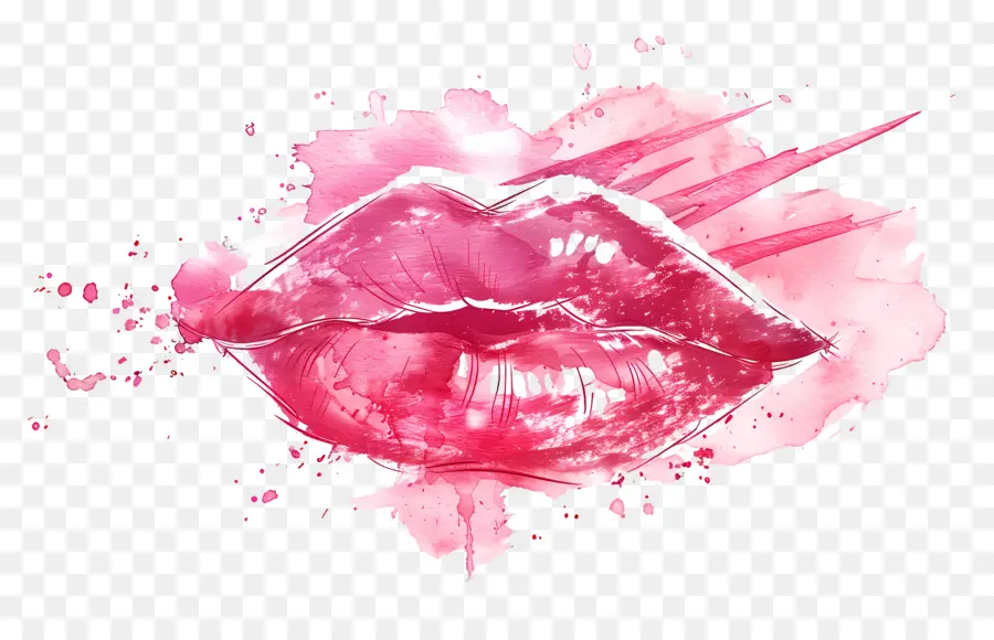 Mancha De Beso，Labios Rosados PNG