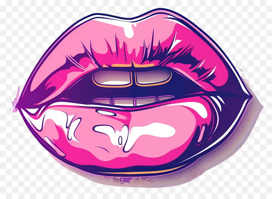 Beso Rosa，Labios Rojos PNG