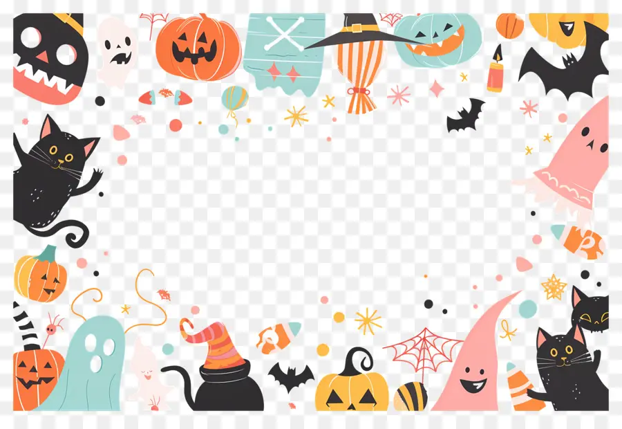 Fondo De Halloween，Marco De Halloween PNG