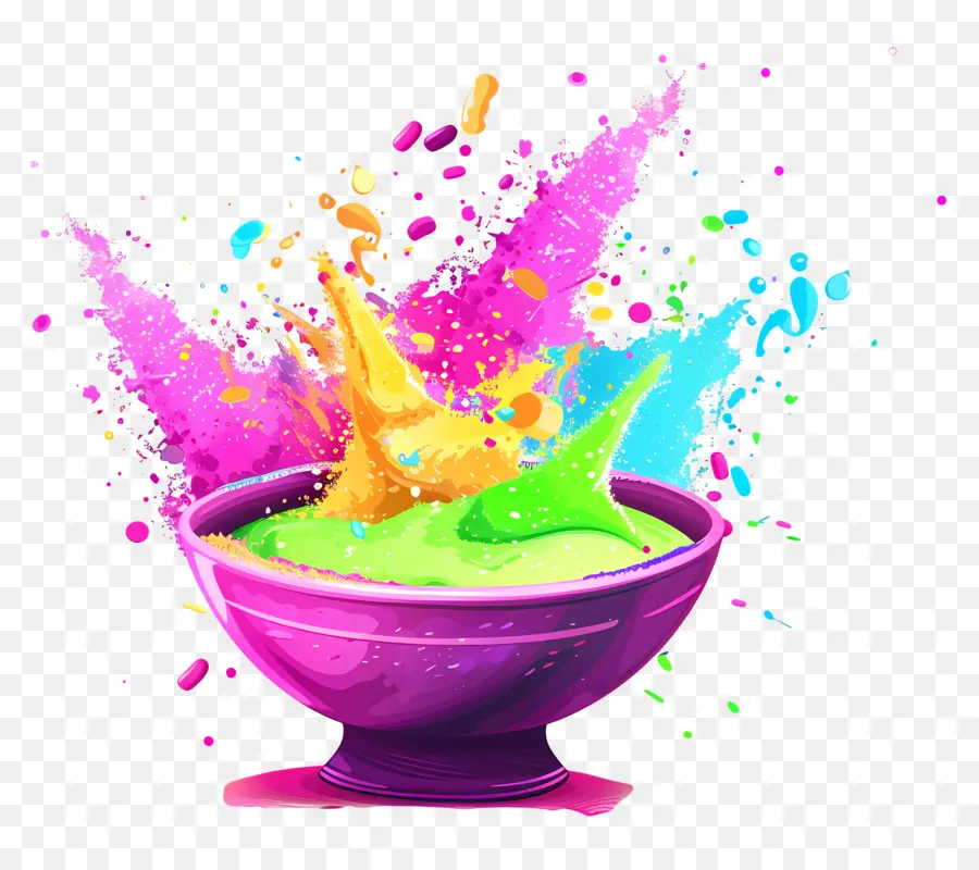 Fondo Holi，Salpicadura De Color PNG