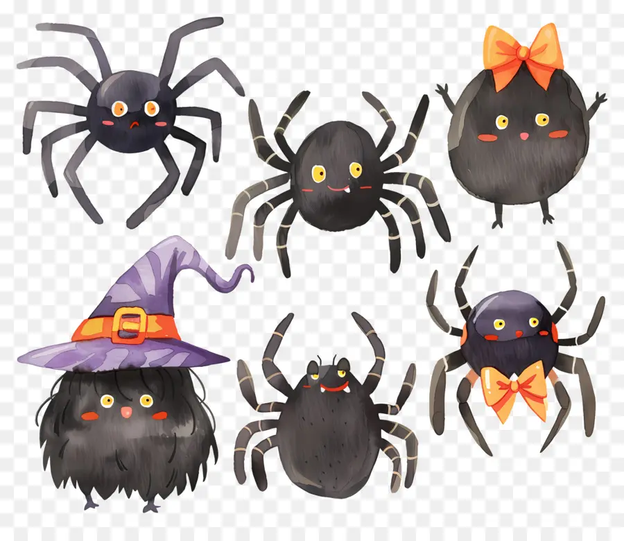 Arañas De Halloween，Arañas Espeluznantes PNG