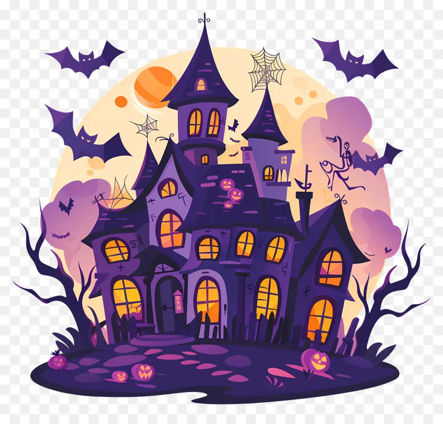 Ciudad De Halloween，Casa Embrujada Oscura PNG