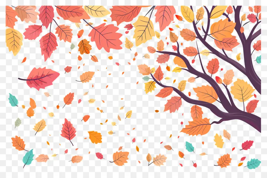 Fondo De Otoño，árbol De Otoño PNG