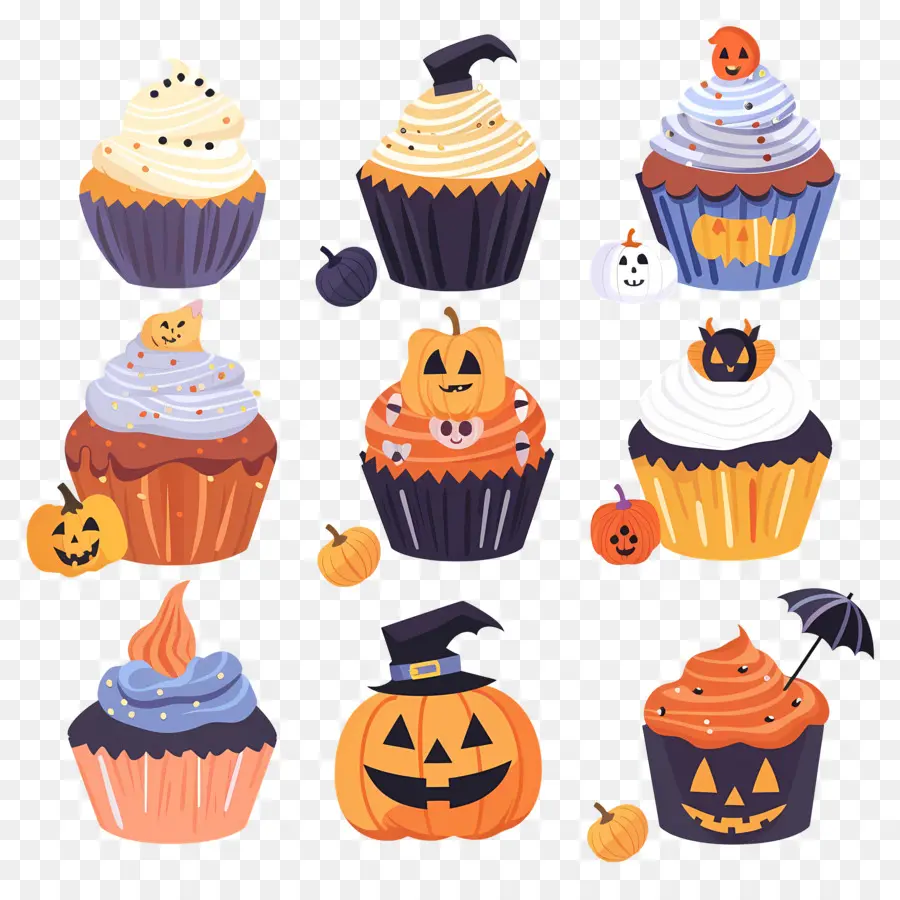 Pastelitos De Halloween，Gato PNG