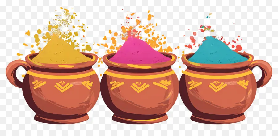 Fondo Holi，Polvos Coloridos PNG