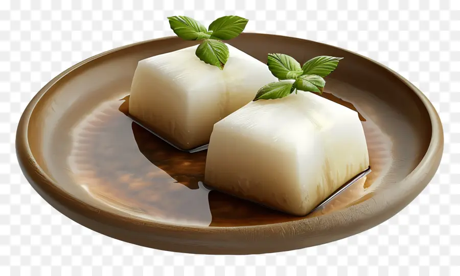 Comida Africana，Cubitos De Tofu Con Salsa PNG